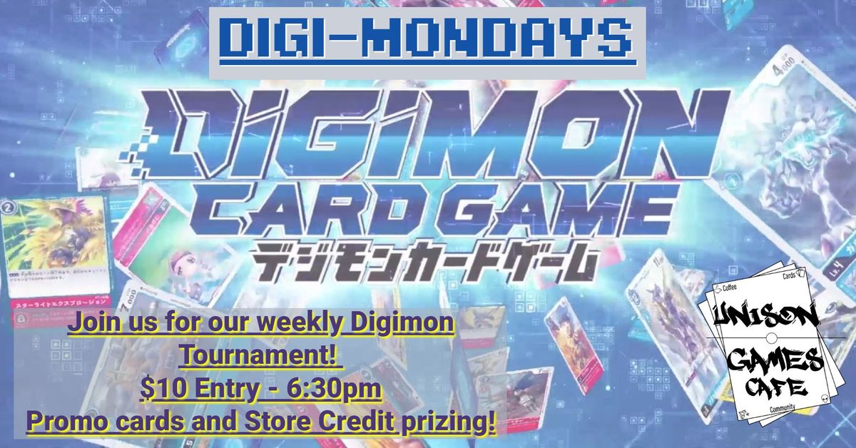 Digi-Mondays! Digimon CCG local tournaments!