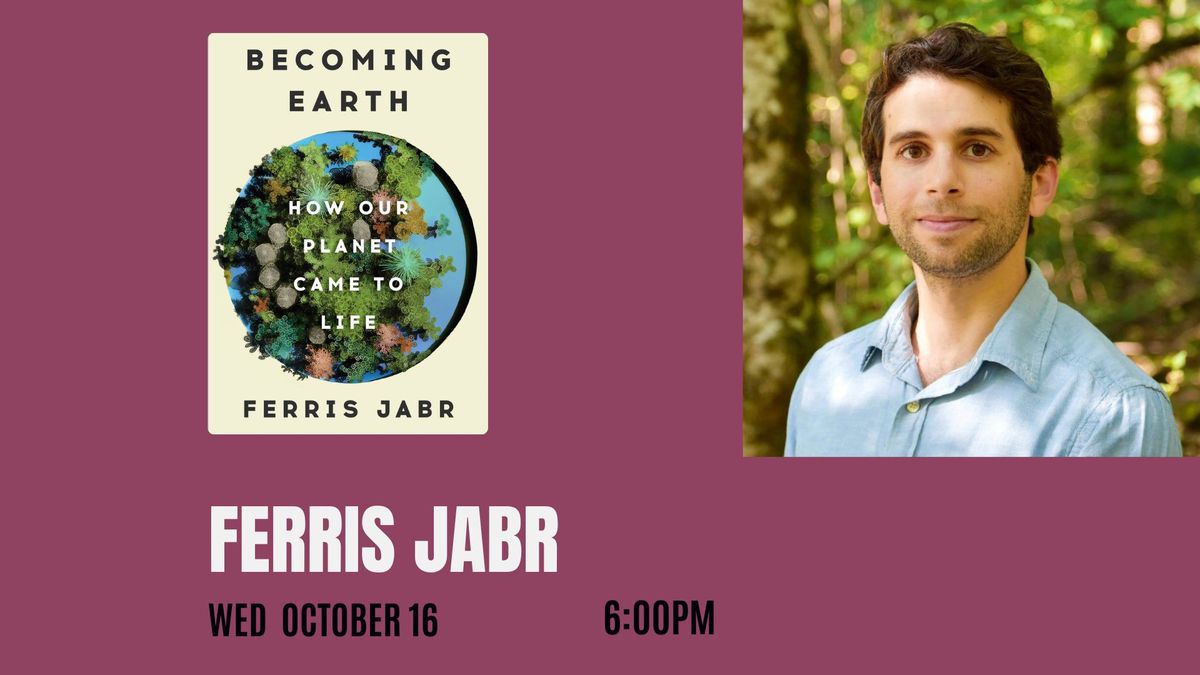 Fall Author Series - Ferris Jabr