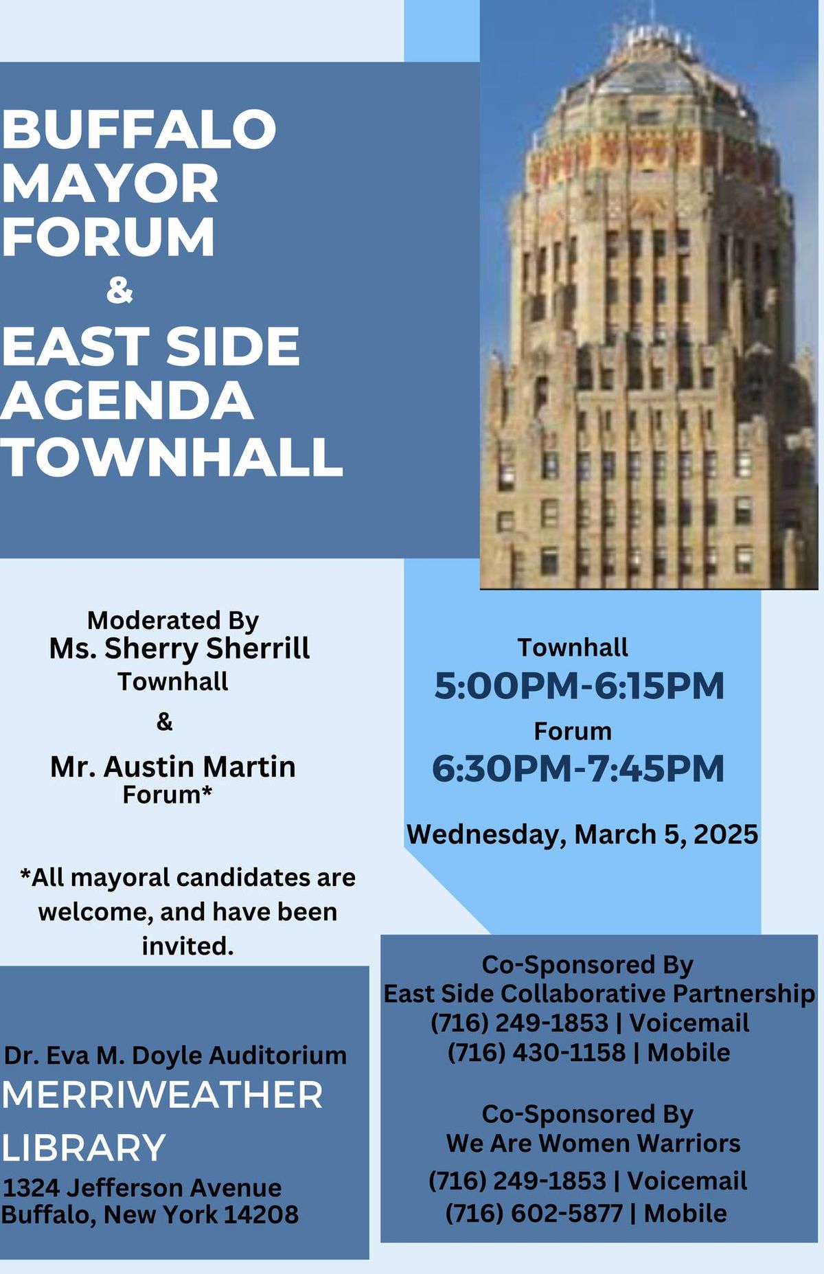 East Side Agenda Townhall & Buffalo Mayor Forum