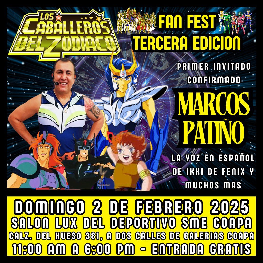 Caballeros del Zodiaco Fan Fest Tercera Edicion