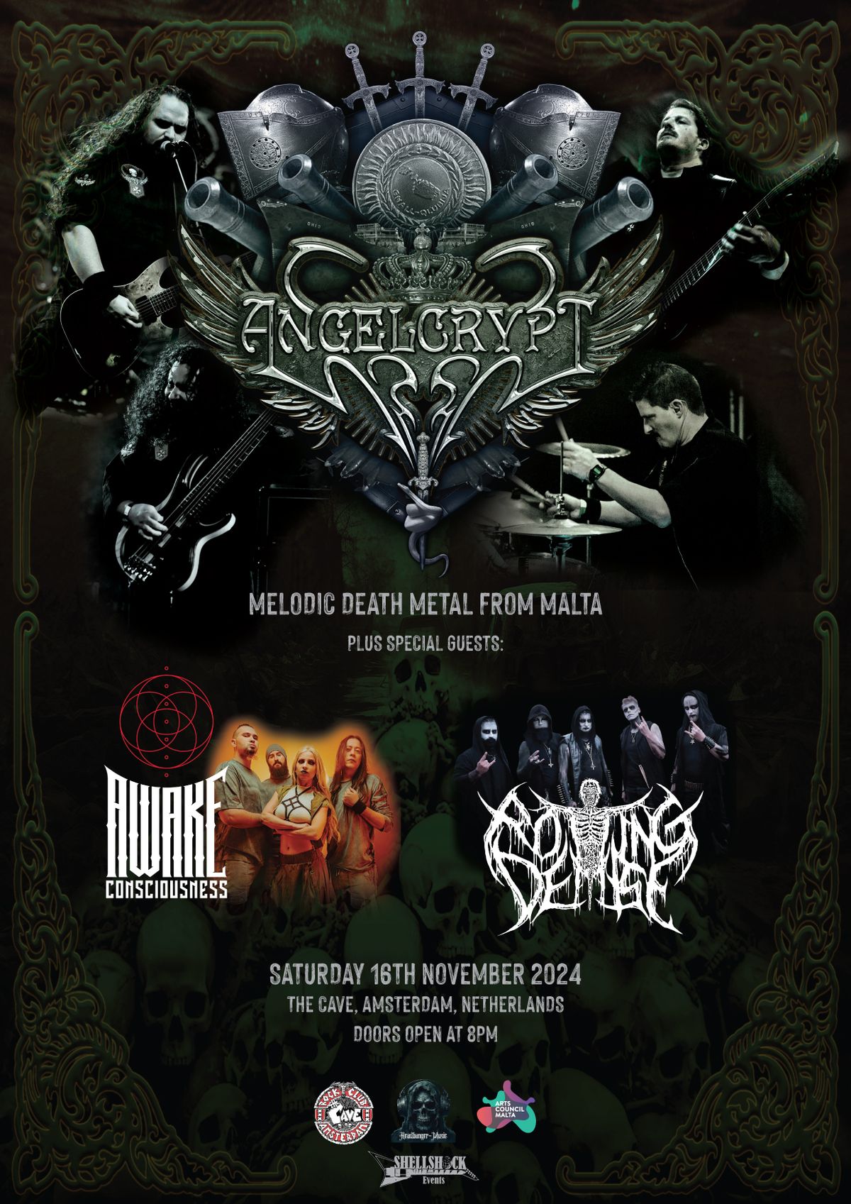 Angelcrypt (MT) + Rotting Demise (DE) + Awake Consciousness (ES)