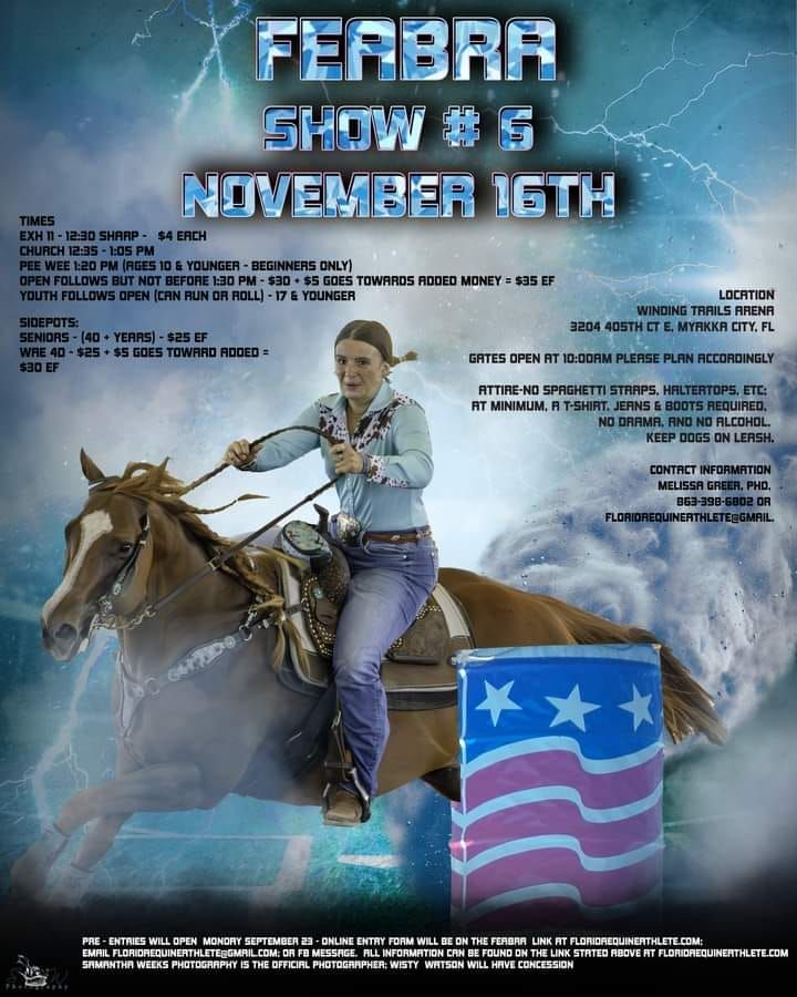 Florida Equine Athlete Barrel Racing  #6