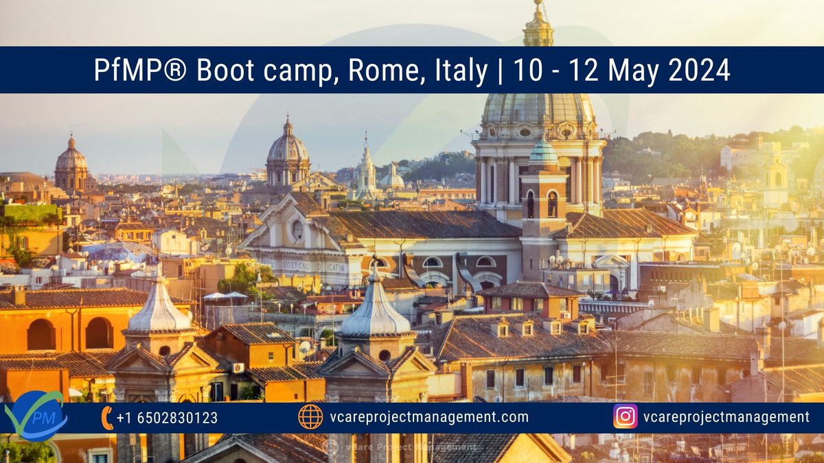 Best PMI PfMP Boot camp Rome Italy - vCare Project Management