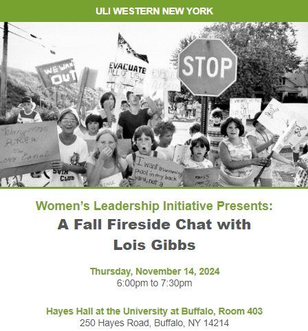 A Fall Fireside Chat with Lois Gibbs