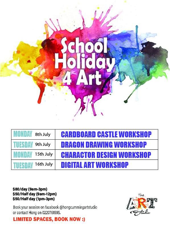 School Holiday Art Workshops for Kids!