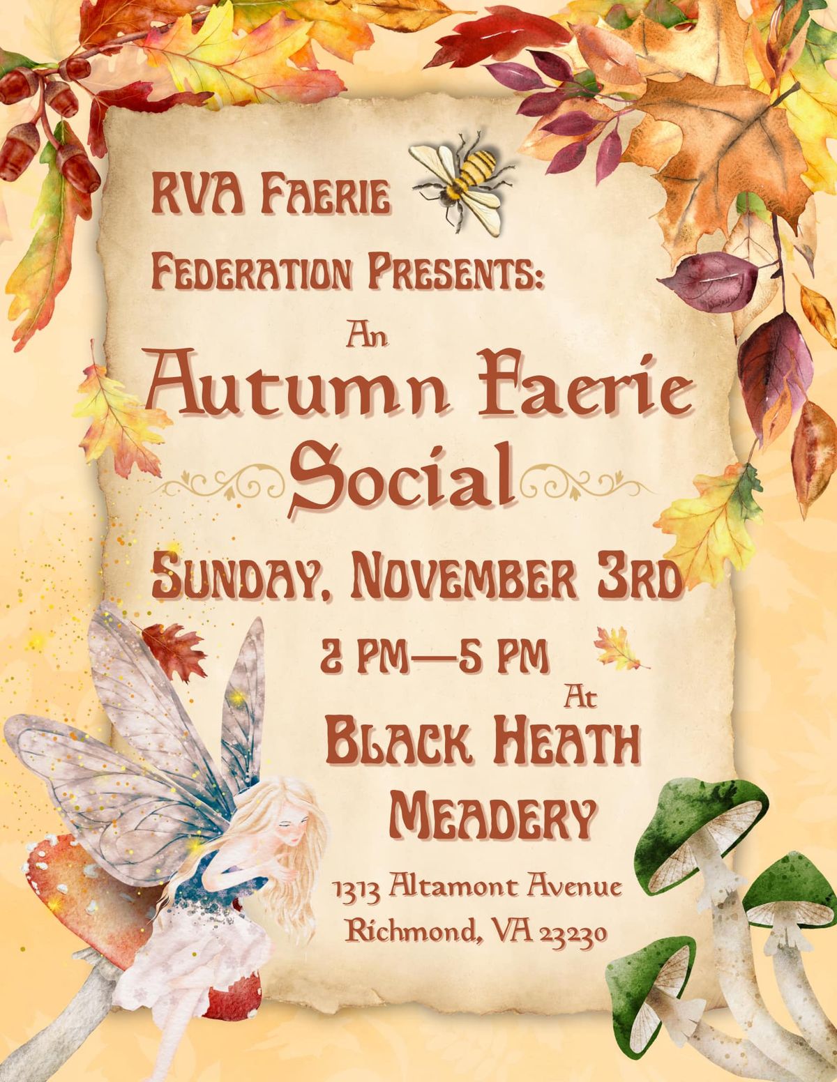 RVA Fae Fed Autumn Faerie Social