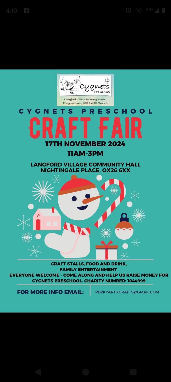 Cygnets Preschool Christmas Craft Market