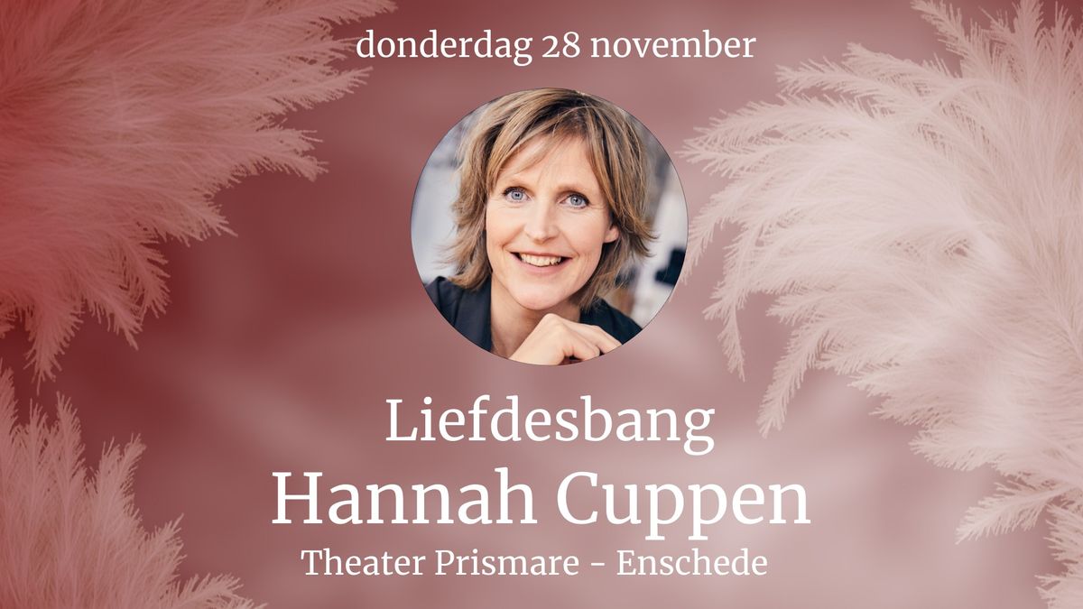 Lezing Liefdesbang | Hannah Cuppen