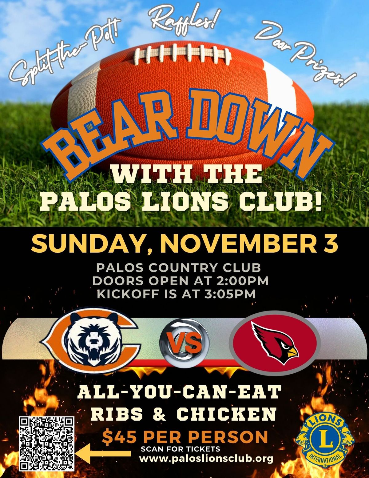 Bear Down with the Palos Lions Club!