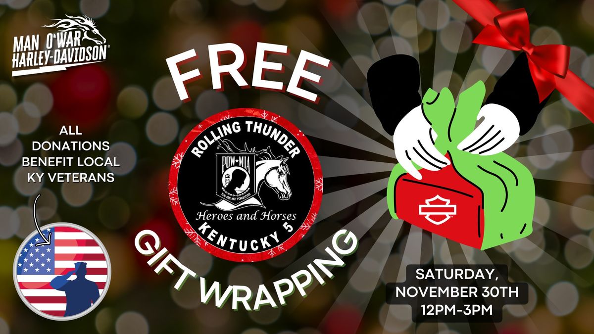 FREE Gift Wrapping at Man O' War Harley-Davidson!