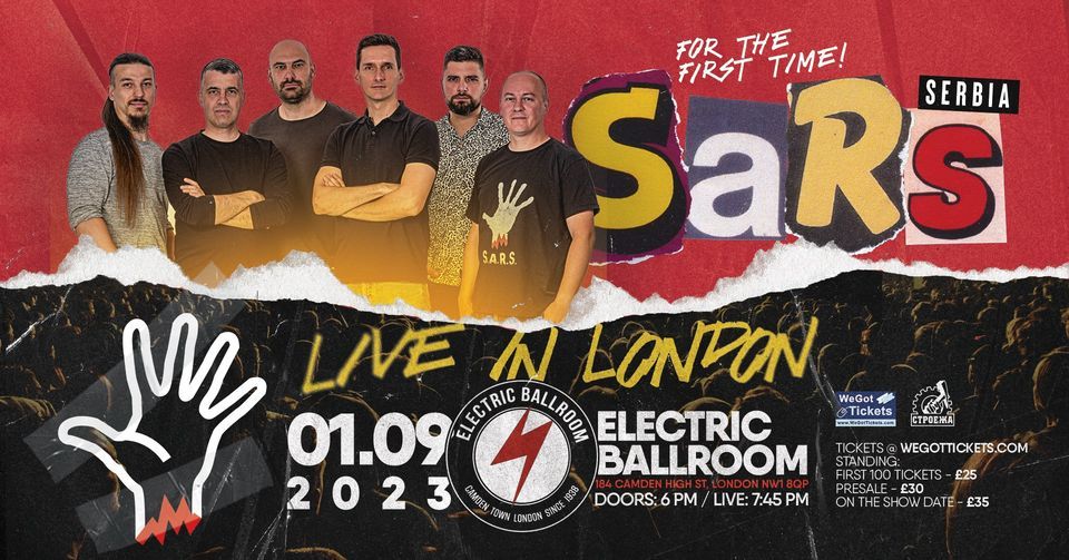 SARS - Live in London \/ Electric Ballroom - 1 September 2023