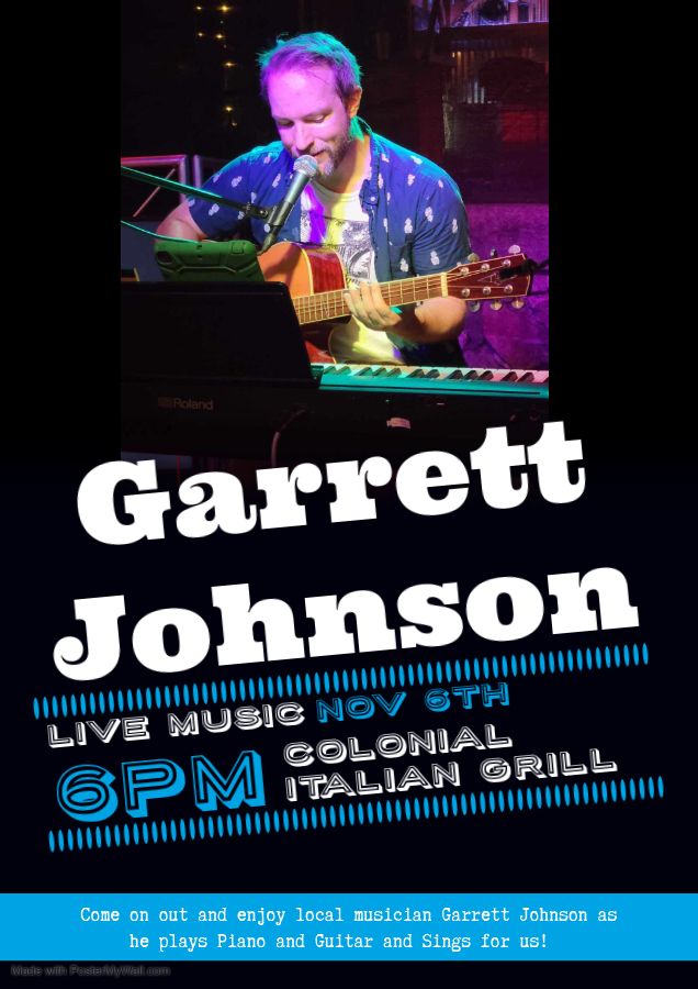 Live Music at CIR with Garrett Johnson