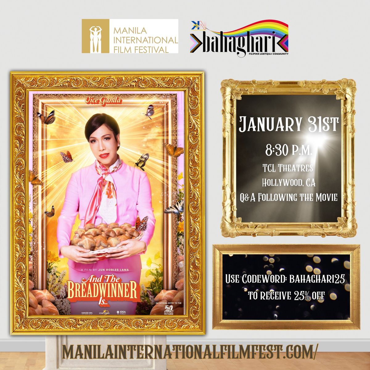 Manila International Film Festival | Bahaghari present \u201cAnd the Breadwinner is\u201d starring Vice Ganda