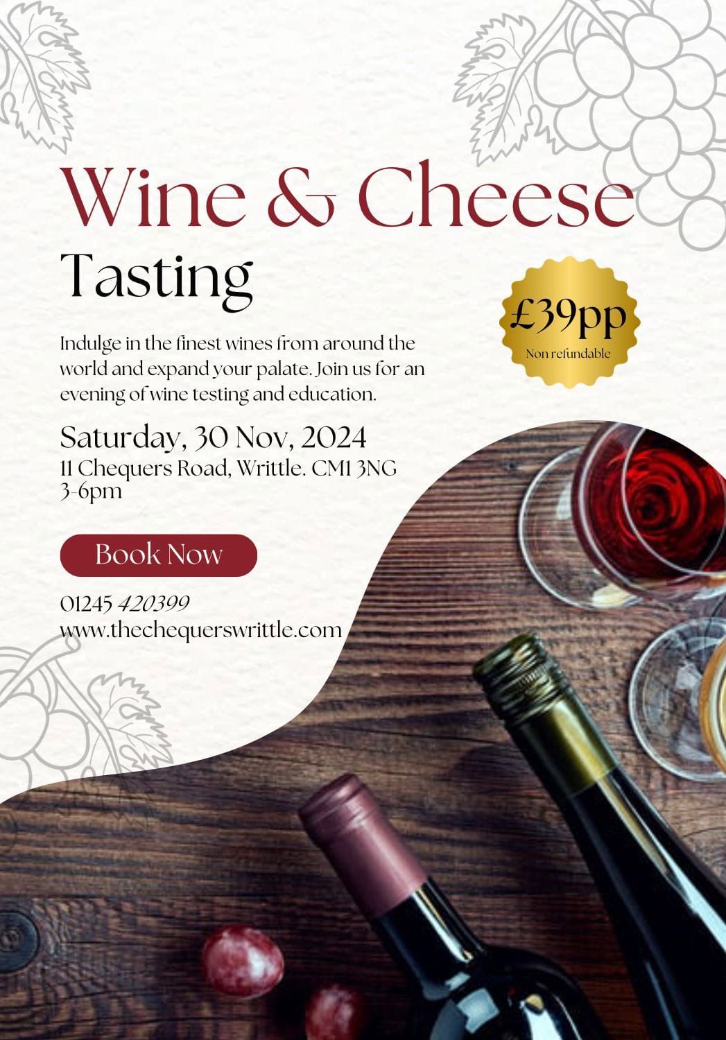 Wine and Cheese Tasting Experience