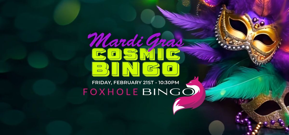 \ud83c\udfad Mardi Gras Cosmic Bingo Party \ud83c\udfad