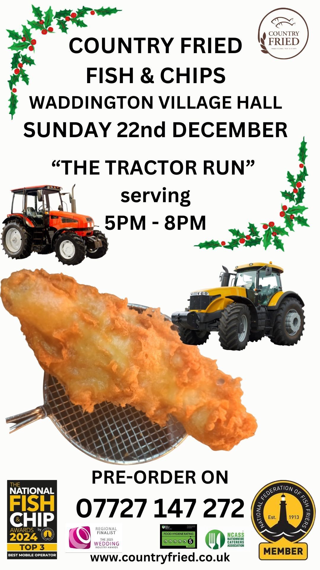 Country Fried fish and chips \/\/ Ribble Valley tractor run