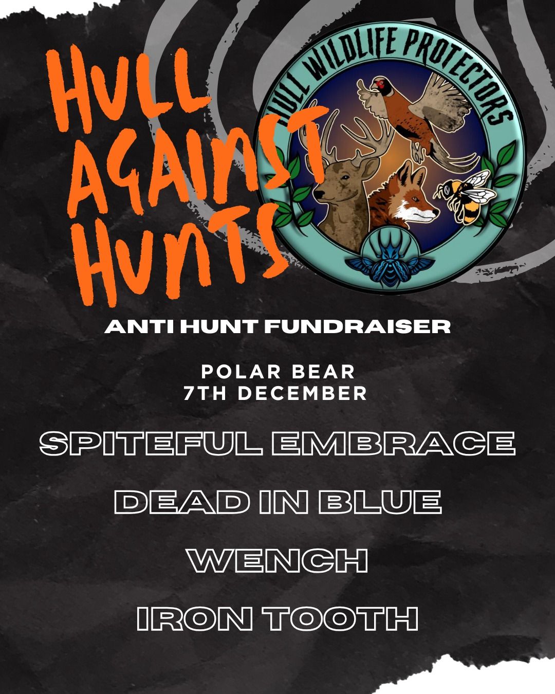 Hull Against Hunts - HWP Fundraiser Gig \/\/ Polar Bear Music Club, Hull