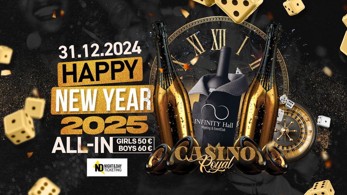 NEW YEAR'S 2025 I Infinity Hall \u2022 ALL IN \ud83c\udf89I BOISSONS \u00c0 VOLONT\u00c9\ud83c\udf7e 