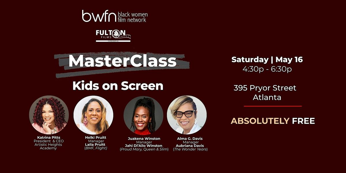 MASTERCLASS: Kids On Screen
