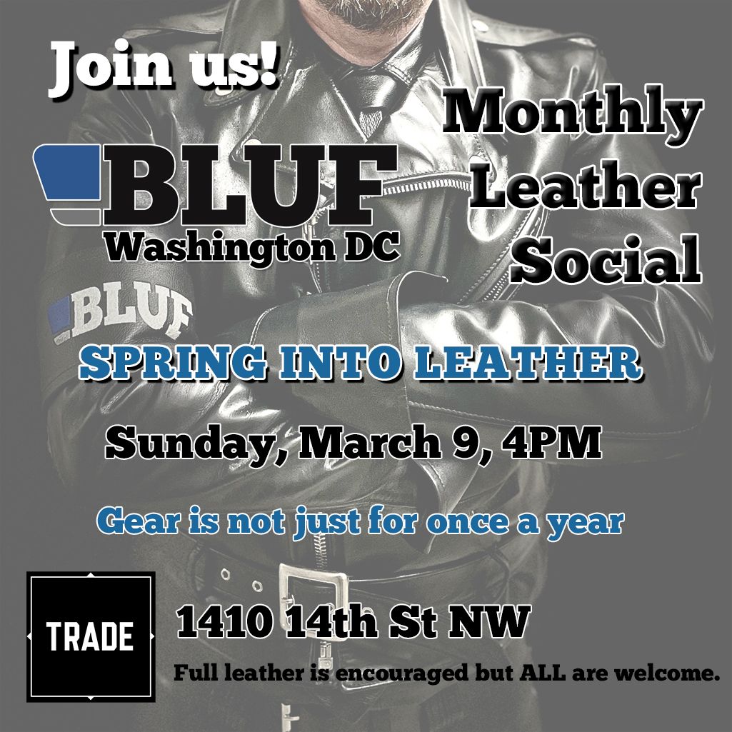 March BLUF DC leather social