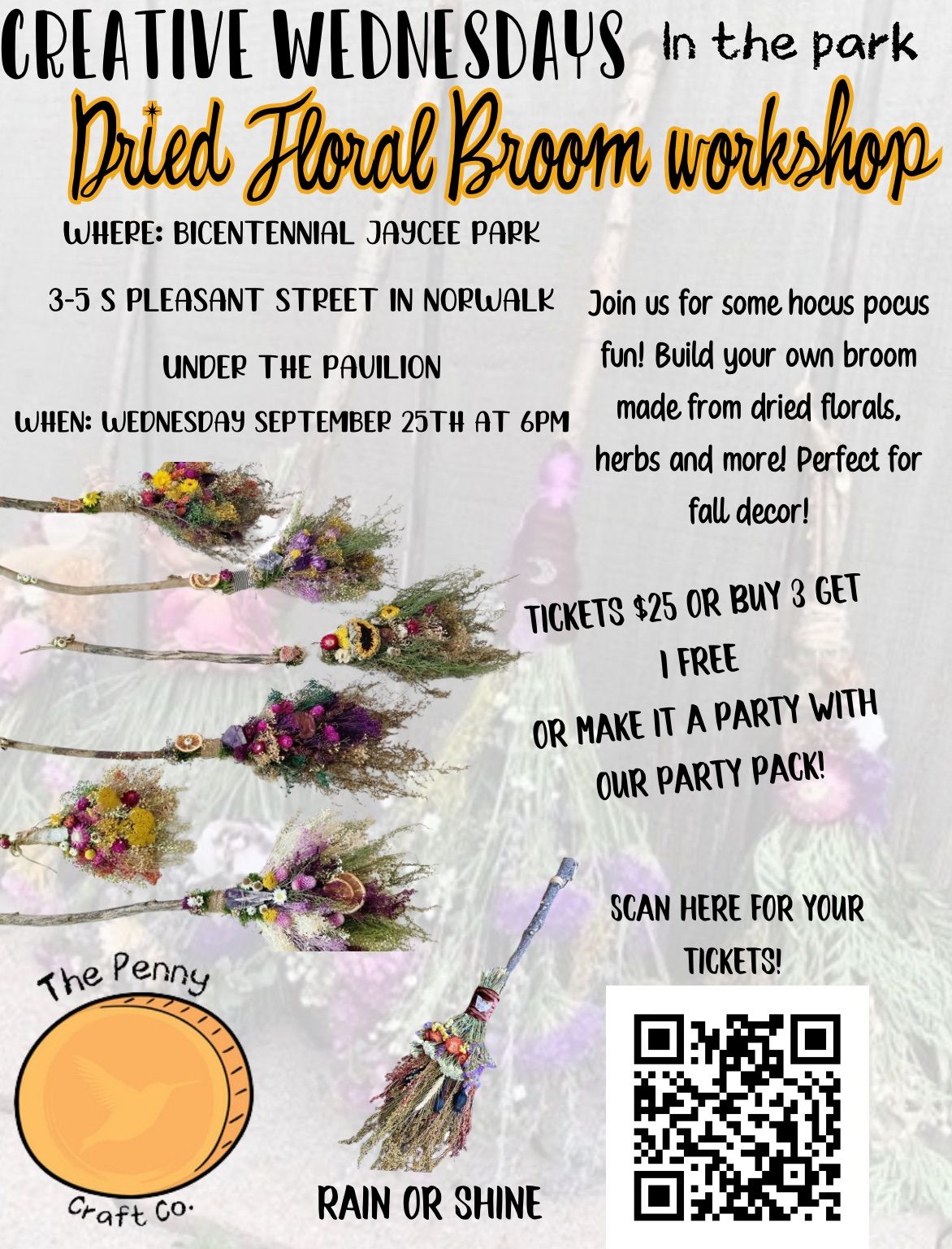 DIY Floral Brooms