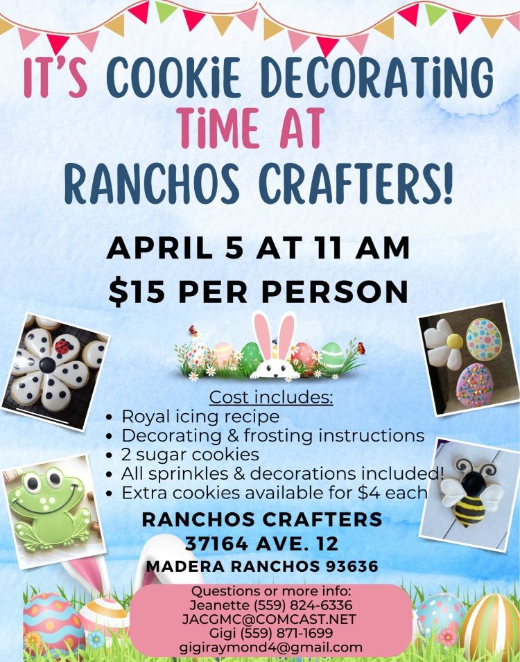 Ranchos Crafters Cookie Decorating Class