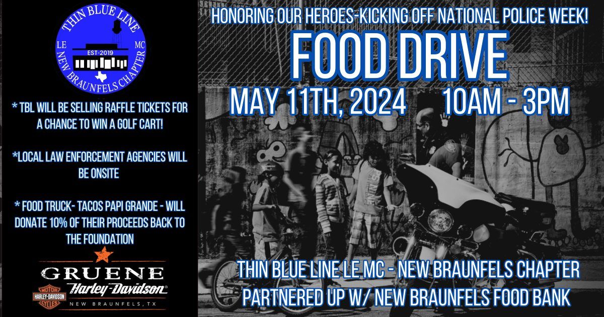 Food Drive with The Thin Blue Line