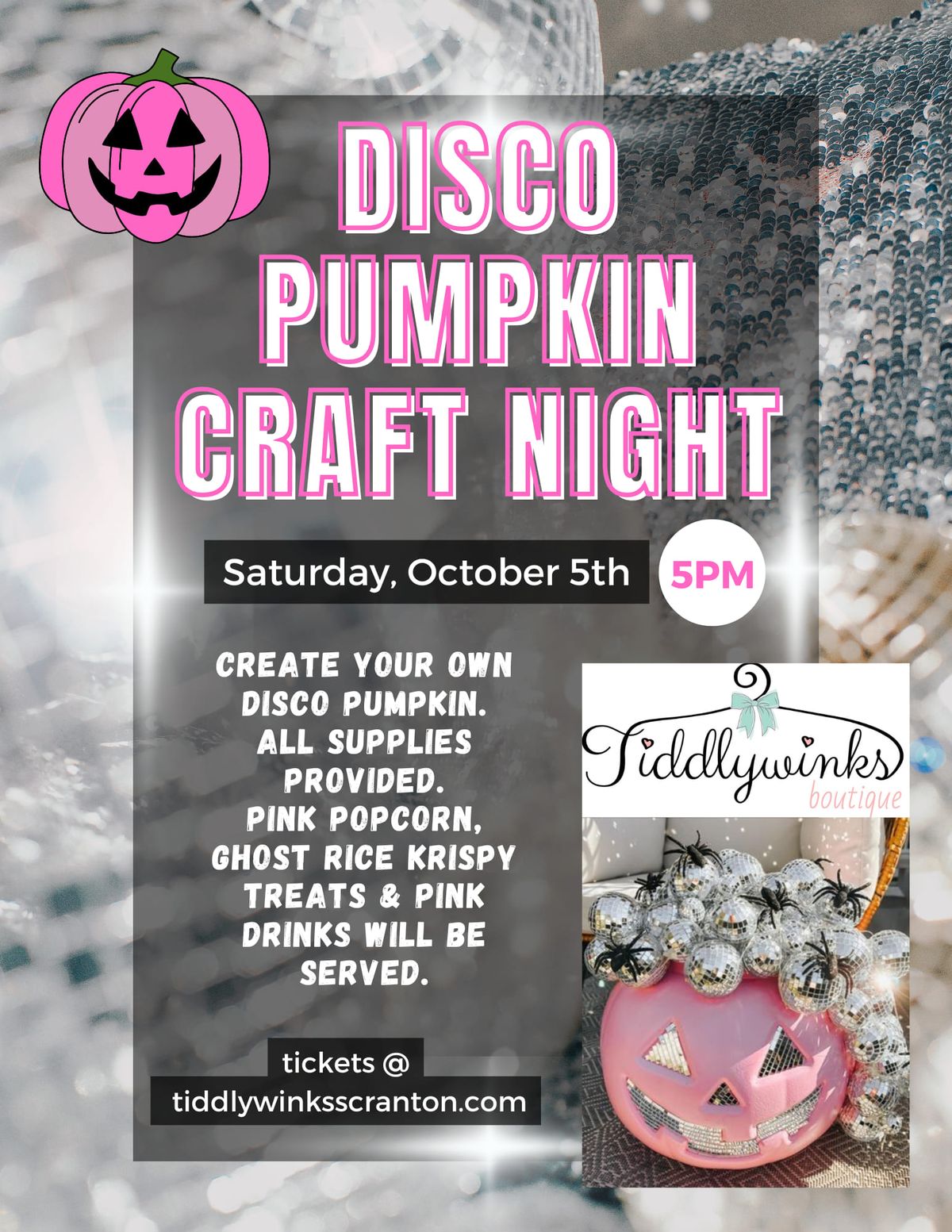 Disco Pumpkin Craft Night