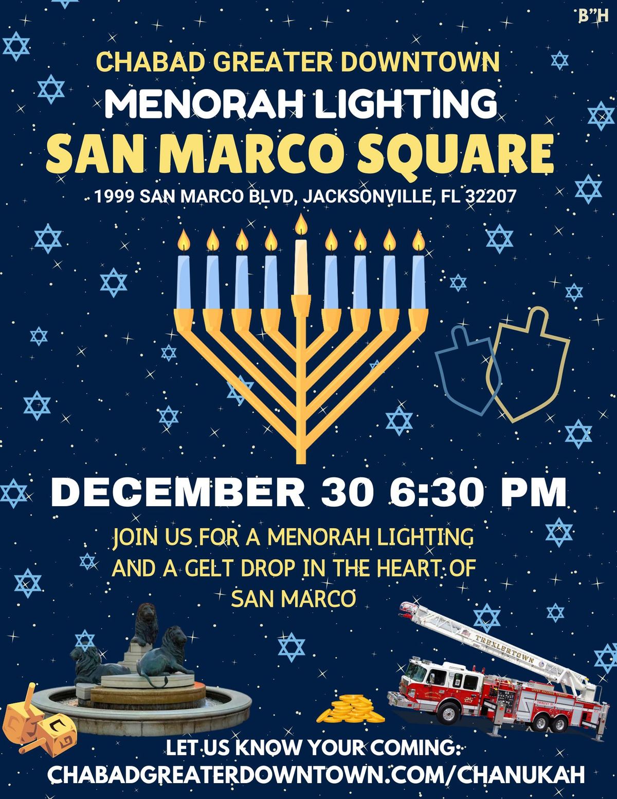 Menorah Lighting in San Marco Jacksonville