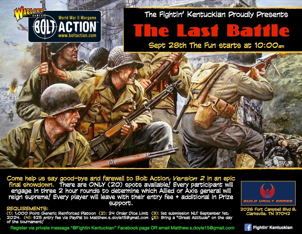 The Last Battle: Bolt Action V2 Tournament 