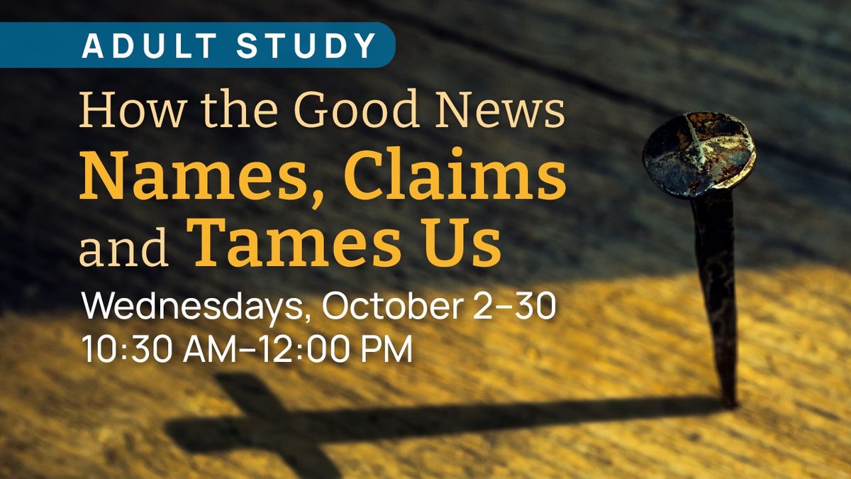 Adult Education: How the Good News Names, Claims, and Tames Us