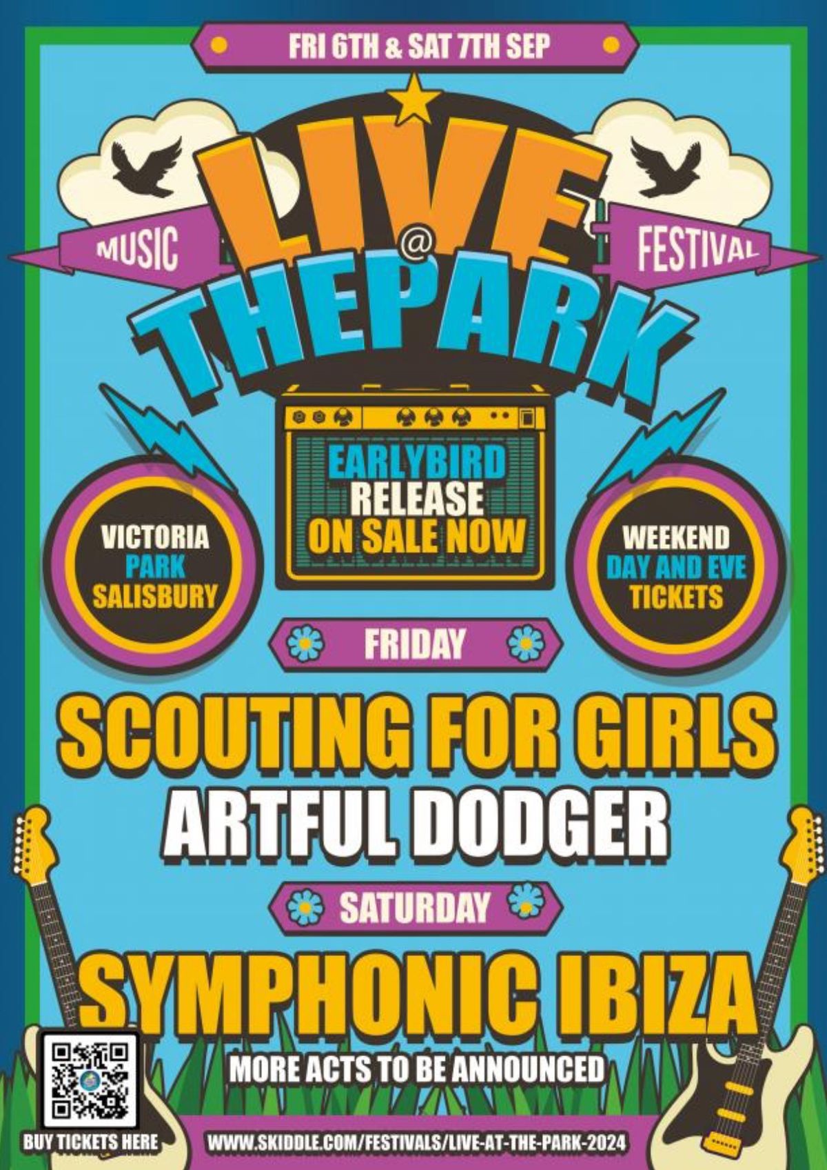 FRI 6TH SEP - LIVE AT THE PARK (SCOUTING FOR GIRLS + ARTFUL DODGER)!!!