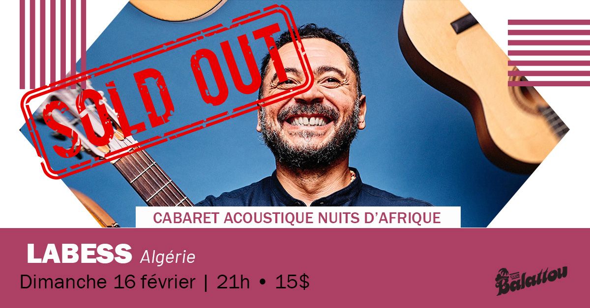 LABESS | Cabaret Acoustique Nuits d'Afrique (COMPLET)