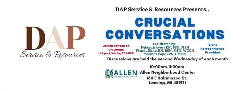 Crucial Conversations: Senior Discovery Group @ Allen Neighborhood Center