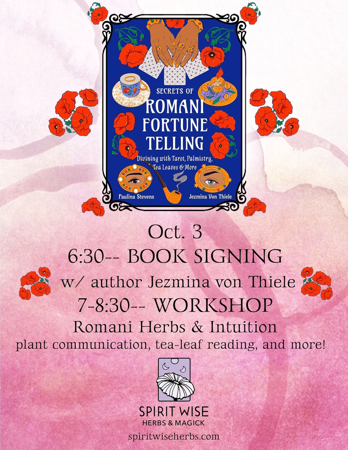 Book Signing Event \/\/ Romani Herbs & Intuition Class