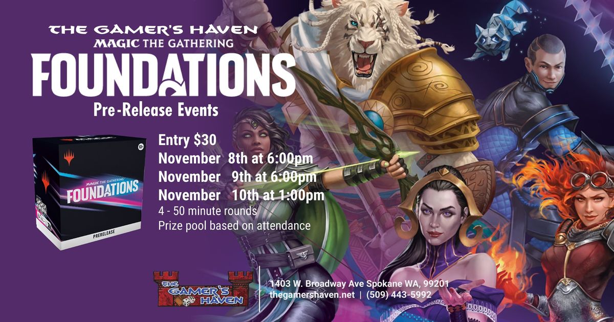 The Gamer\u2019s Haven Foundations Pre-Release Event