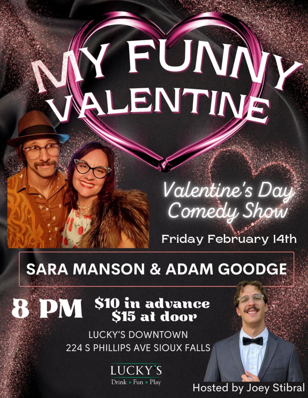 My Funny Valentine LIVE at Luckys|Club224 w\/ Sara Manson & Adam Goodge - hosted by Joey Stibral