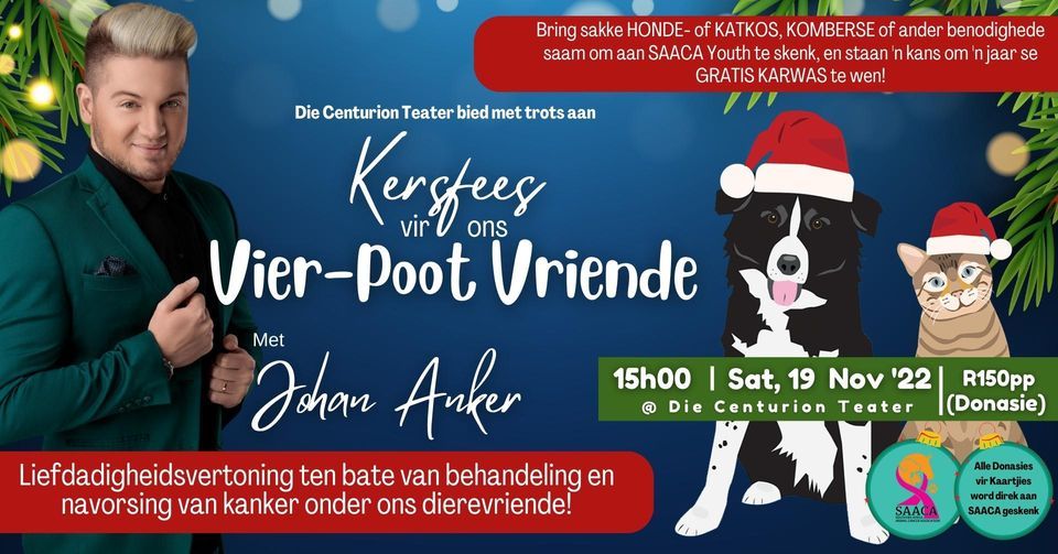 Kersfees vir ons VierPoot Vriende Liefdadigheidsvertoning ten bate