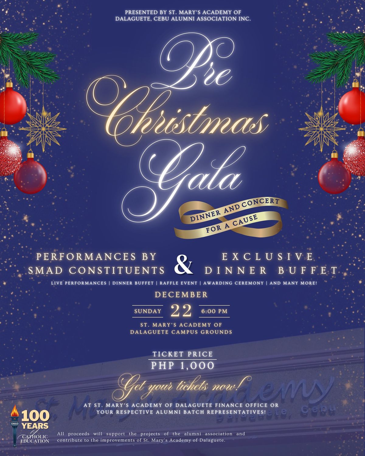 Pre-Christmas Gala: Dinner & Concert for a Cause