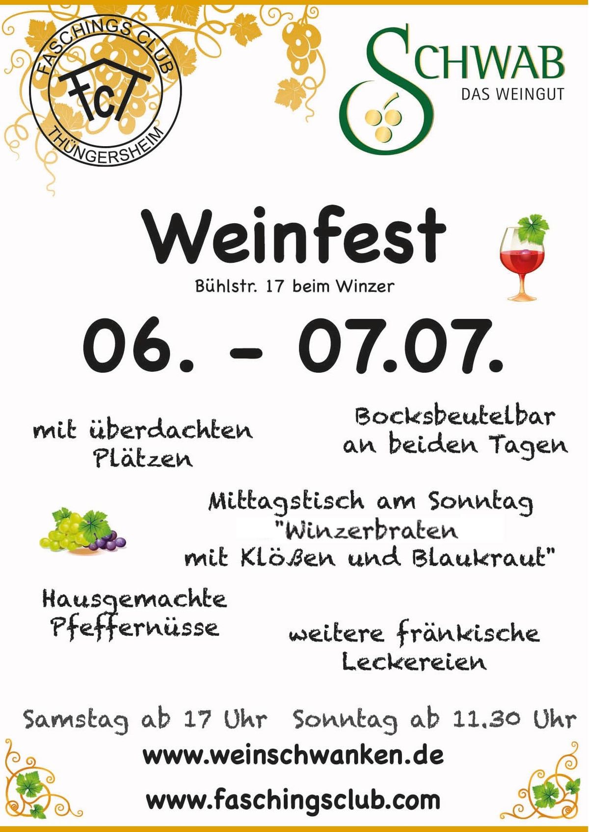 FcT Weinfest bei "Schwab - Das Weingut"