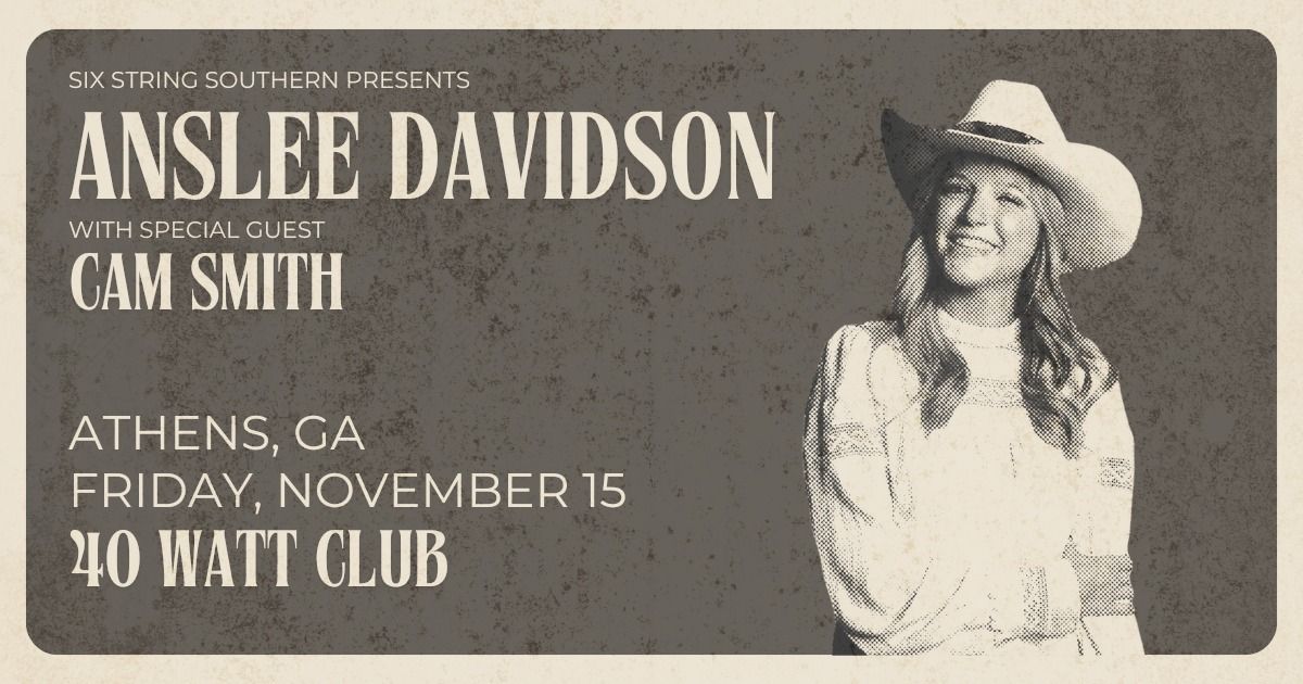 Anslee Davidson at 40 Watt Club [Athens, GA]