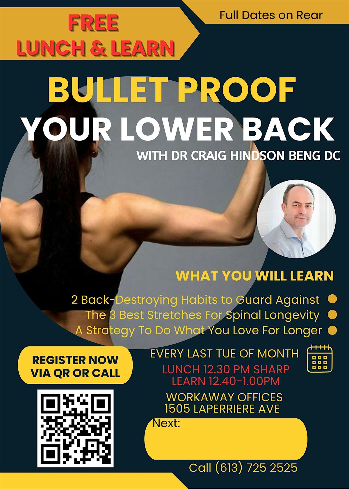 Bullet Proof your Lower Back - Dr's Dinner @Loving Life Chiropractic