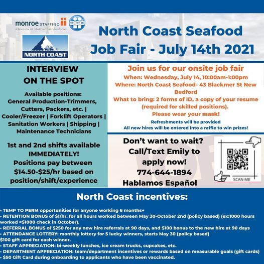 North Coast Seafood Job Fair