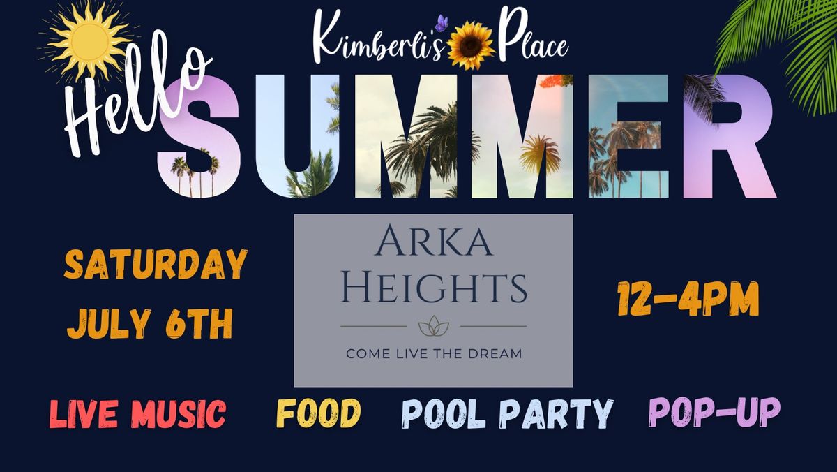 Hello Summer Bash Pool Party & Pop-up Market at Arka Heights