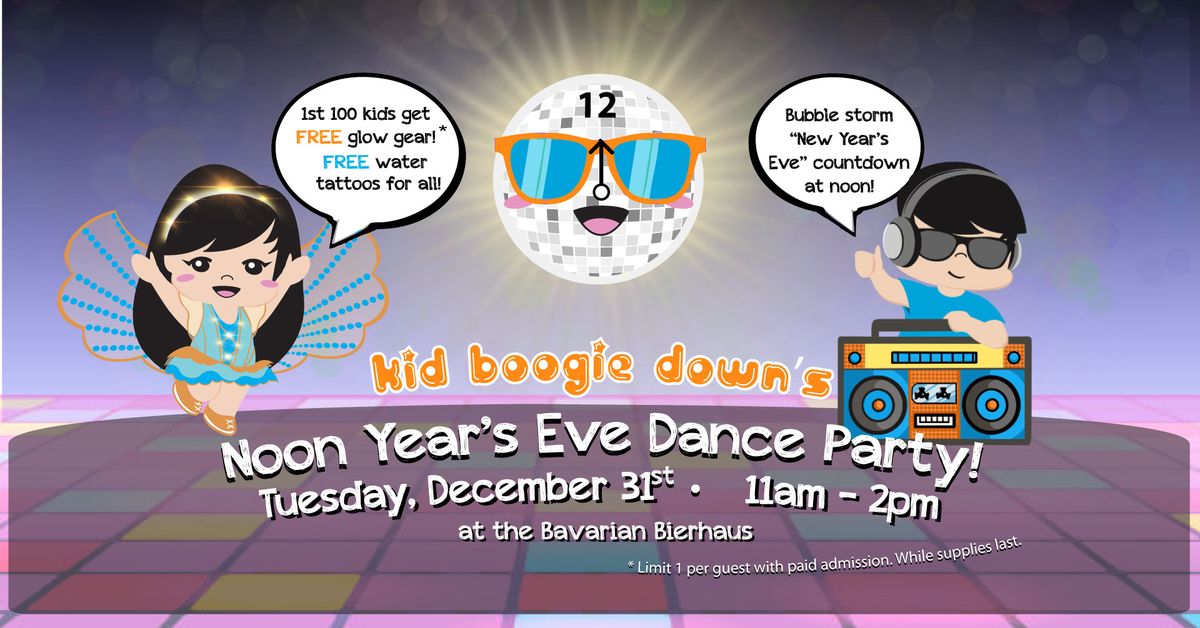 Kid Boogie Down's Noon Year's Eve Dance Party!