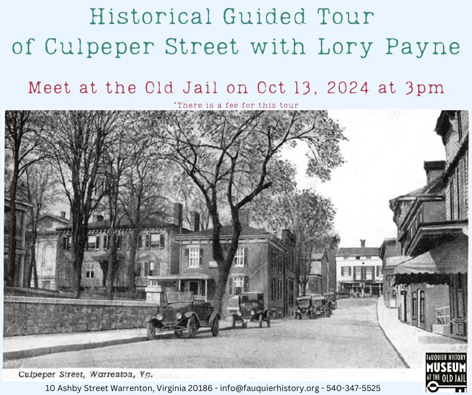 Guided Tour  of Culpeper Street