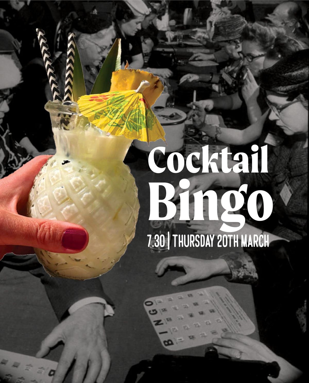 NOW FULLY BOOKED cocktail Bingo