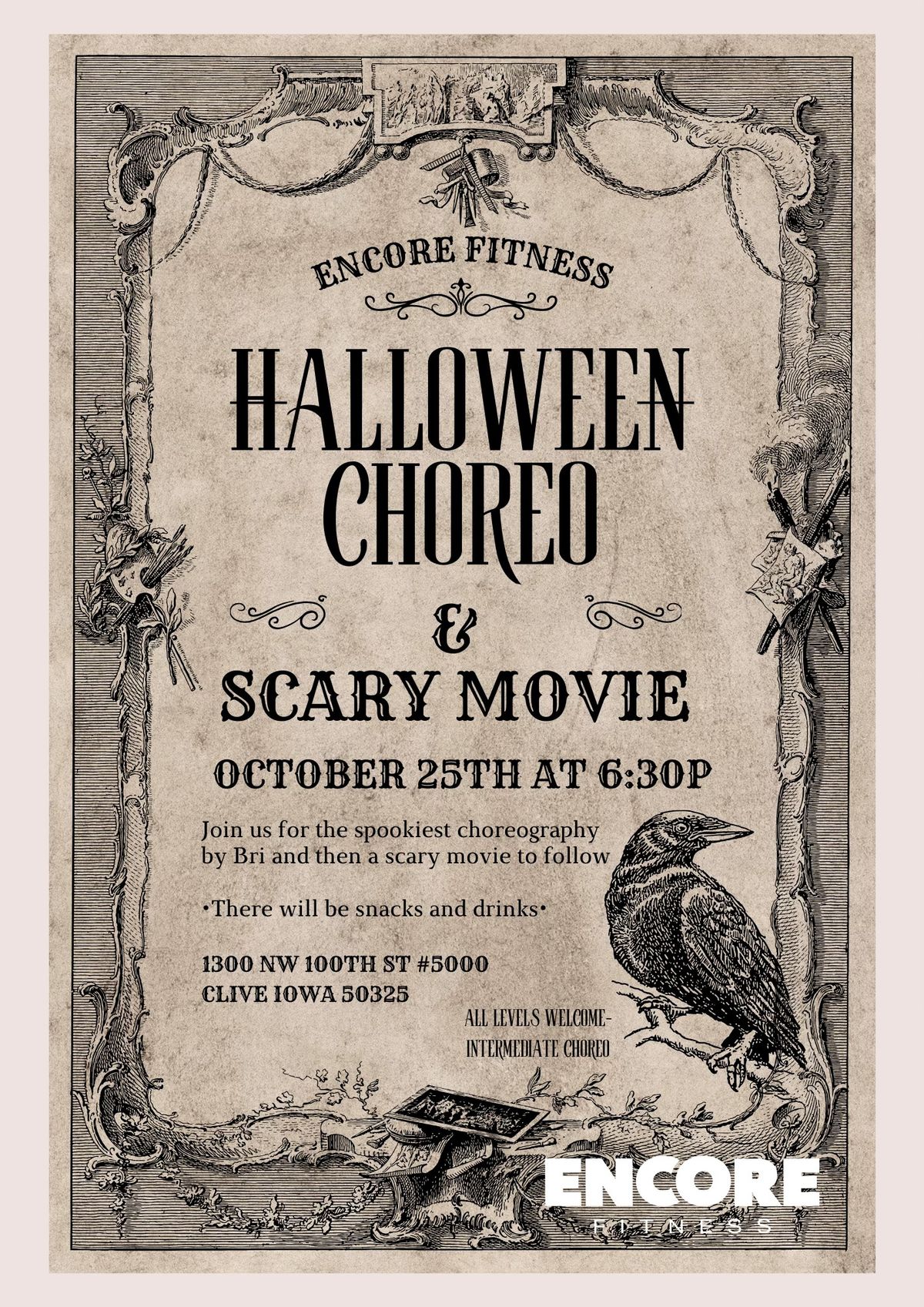 Halloween Choreo & Scary Movie Night