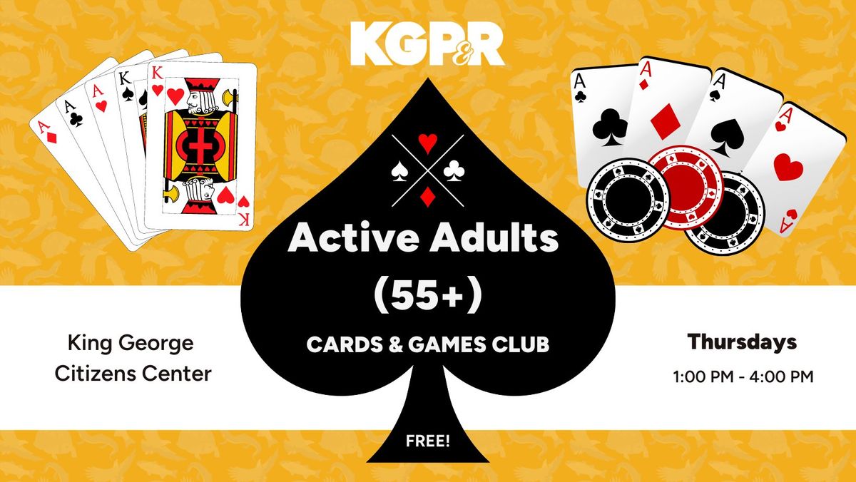 Active Adults (55+) Cards & Games Club