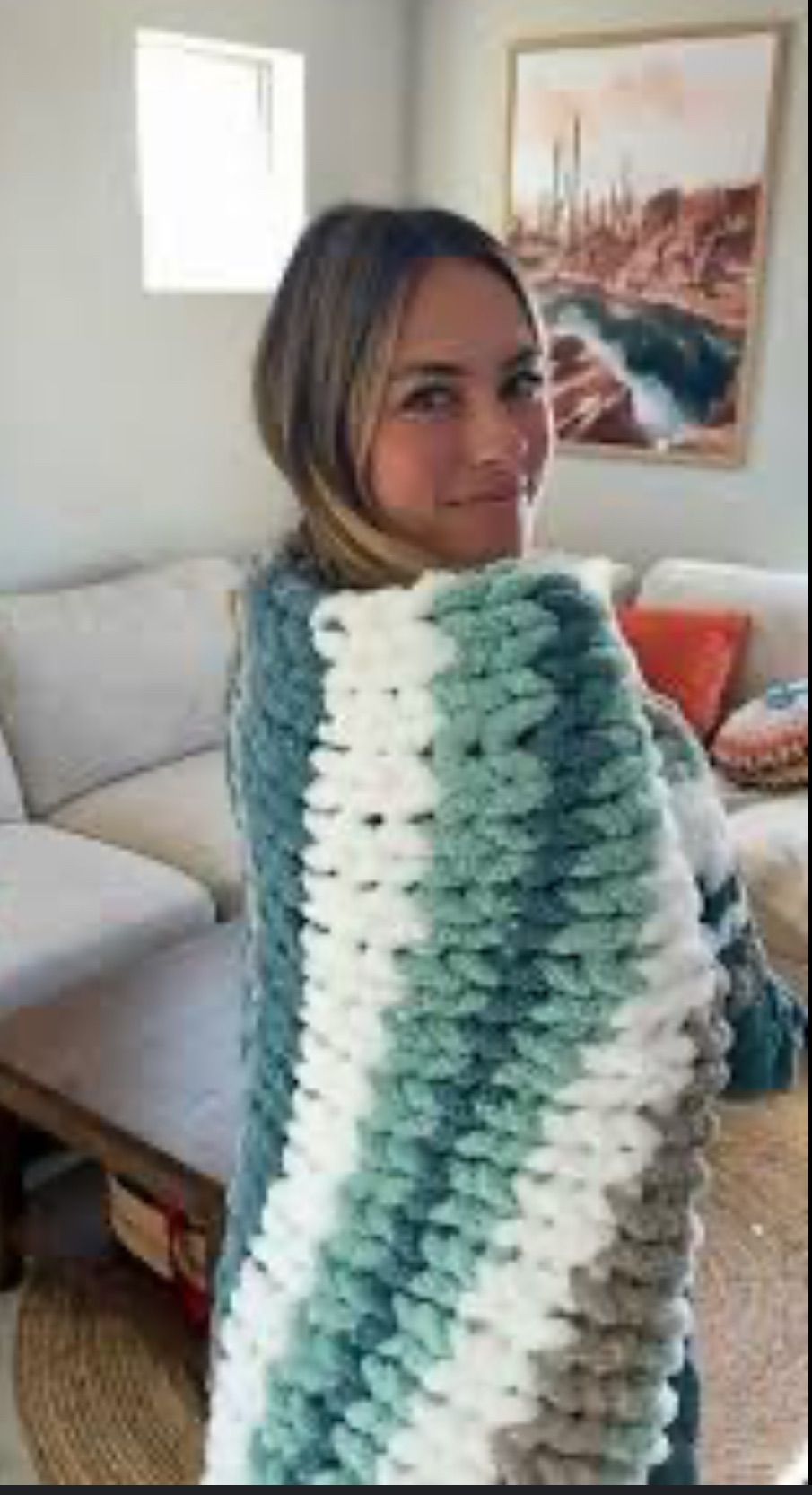 Chunky Hand-Tie Knit Blanket Class